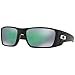 Oakley Mens OO9096 Fuel Cell Rectangular Sunglasses, Matte Black/Prizm Jade, 60 mm