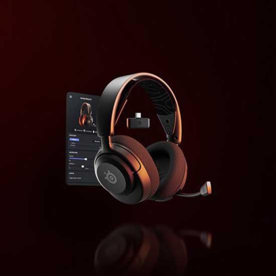 SteelSeries Arctis Nova 5 Wireless - Gaming Headset- Multi-System -PC,PS5 - Magnetische Neodym-Treiber -Über 100 Audio Presets - 60H Akkulaufzeit - 2,4 GHz oder BT-ClearCast Gen2.X-Mik thumbnail 2