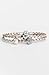 Pandora Pearl & Silver Woven Leather Bracelet 590705CPLD2