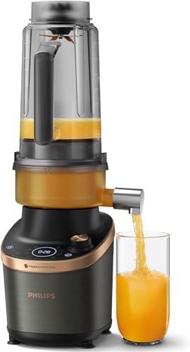 Philips Flip&Juice Hochleistungsmixer 7000 Serie mit Entsaftermodul, Flip&Juice-Technologie, ProBlend Ultra-Technologie, HomeID App, 8 Schnellauswahlp