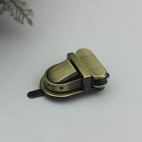 TF Tuck Lock Clasp Catch Metal Purse Push Lock Purse Thumb Lock Press Lock Thumb Catches for Leather Bag Case Clasp Hangbag Purse Purse Closures Hardware