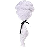BCP White Color Gentleman Lawyer George Washington Wig Costume Accessory