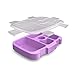 Bentgo® Kids Prints Tray with Transparent Cover - Reusable, BPA-Free, 5-Compartment Meal Prep Container with Built-In Portion Control for Healthy Meals At Home & On the Go (Mermaid Scales)