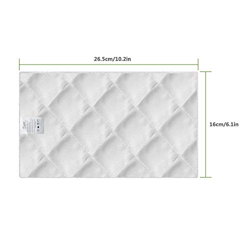 LIGHT 'N' EASY Original 6 Pack Cleaning LIGHT'N'Easy S3101 Steam Cleaner Microfiber Washable Floor Mop Replacement Pads(Not for LIGHT'N'EA, White