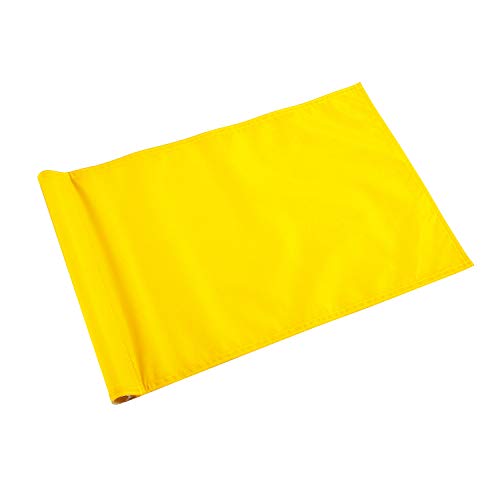 KONDAY Golf Flag,Green Golf Flags,Solid and Nylon Training Putting Green Flag,Indoor Outdoor Backyard Garden Portable Golf Target Flags,19.7inch13.4inch (Yellow)