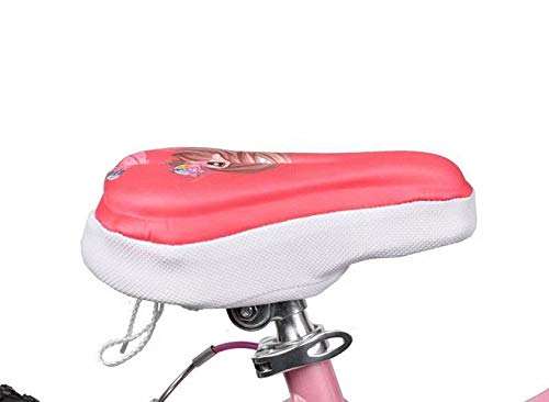 AISHEMI Soft Child Bike Saddle Gel Seat Cushion Pad Breathable Cycling Kids Bicycle Saddle Cover 9"x6" for Most Children Bicycle Tricycle Banlance Bike (Pink)
