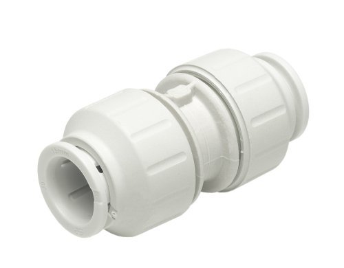 John Guest Speedfit PEM0415W 15 mm Straight Connector (bag of 10) by JG Speedfit