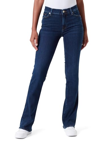 7 For All Mankind Women's Bootcut SliIllLeg Jeans, Dark Blue, 44