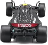 Bburago Formula 1 MB W14 2023 Hamilton 1:43 Diecast Model Car Black view 4