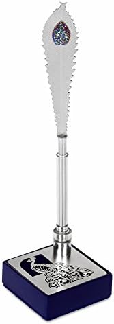 Orchid Designer Signature Collection Artistic Sterling Silver Ballpoint Plume Pen with Peacock Stand in a Gift Box