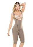 Fajate Women's Post Surgery Postpartum Colombian Body Shaper Capri Medium Mocha