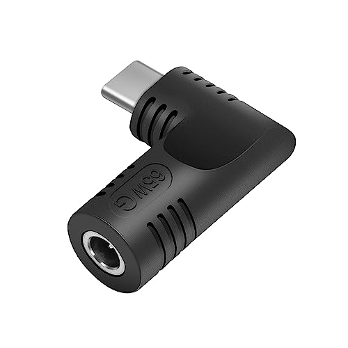 SHNITPWR DC to USB C Adapter 65W PD Charger Converter, Convert 5.5mm x 2.1mm 12V~20.5V DC Power Supply to USB-C Type-C 5V 9V 20V 65W PD Charger for Mobile Phone Tablets Laptops Type C Charging Devices