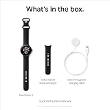 Google Pixel Watch 2 LTE Matte Black Aluminium Obsidian Active Band view 13