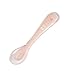 BEABA Toddler’s Self Feeding Silicone Spoon for Self-Feeding Babies, Rose