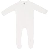 KYTE BABY Unisex Zipper Closure Footies, Rayon Made From Bamboo, 0-24 Months