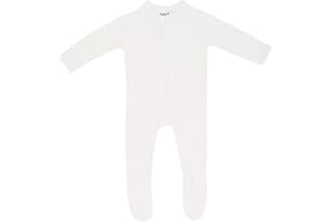 KYTE BABY Unisex Zipper Closure Footies, Rayon Made From Bamboo, 0-24 Months