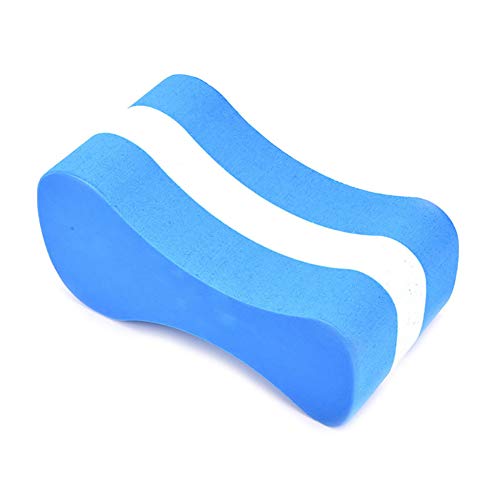 Aland Foam Pull Buoy EVA Float Kick Legs Board Kids Adults Pool Swimming Safety Board Swimming Character Floating Board Adult Children Clip Leg Training Blue+White