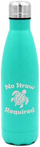 MIP Brand 17 oz. Double Wall Vacuum Insulated Stainless Steel Water Bottle Travel Mug Cup No Straw Required Save The Turtles