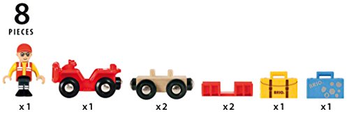 BRIO 33893 Flughafen-Gepäckwagen Zubehörteil Holzeisenbahn – Bild 7