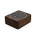 Wood Stand for Echo Dot 2nd Gen, Handmade in USA, Solid Wood Holder for Alexa, Rustic Hardwood Stand, Decorative Protective Case Made from Alder Wood Espresso Color