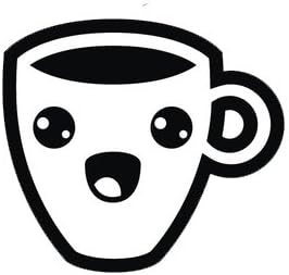 Amazon コーヒー家台所用具dining Ware絵文字ビニールデカールステッカー 4 Tall ブラック 外装 エアロパーツ 車 バイク