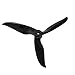 DALPROP Cyclone T5040C Pro 5Inch 3-Blade Propeller CW/CCW for FPV Freestyle Drone Quadcopter Crystal Black (16pcs)
