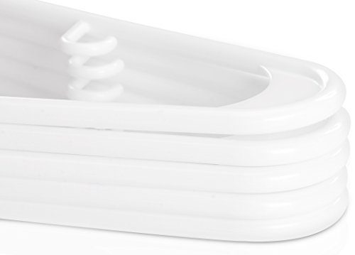 3 Utopia+Home+White+Plastic+Hangers