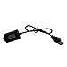 Nasin USB Cable Charger with Adapter for Ecigarette Battery(Black)
