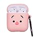 Mulafnxal Compatible with Airpods 1&2 Case,Cute 3D Funny Cartoon Character Silicone Airpod Cover,Kawaii Fun Cool Stylish Design Skin, Animal Unique Cases for Girls Kids Teens Boys Air pods(Pig)
