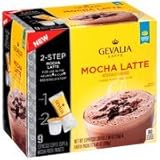 Gevalia 2-step 9 -Espresso Coffee Cups and Froth Packets, Mocha Latte (1 box/9 Espresso k-cups & Froth Packets) Pack of 2