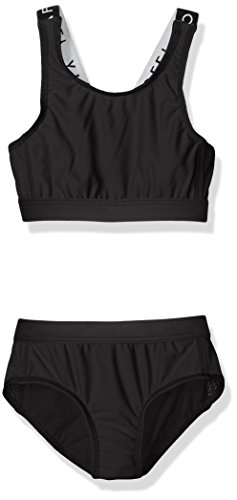 thumbnail image 2 of Seafolly Girls Tankini - Summer Essentials Mesh Detail Swimwear For Kids 2 of 9