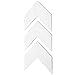 MyGift Vintage White Wood Wall-Mounted Decorative Arrowhead Chevrons Wall Decor, Set of 3
