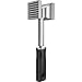 iCooker Meat Tenderizer Stainless Steel Hammer with Rubber Grip Handle