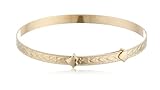 Children's 14k Yellow Gold-Filled Heart-Pattern Adjustable Bracelet