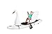Stand Up Floats Inflatable Toy Swan and seat Easily attaches to Any SUP Paddle Board with Removable Universal Harness, White, Large