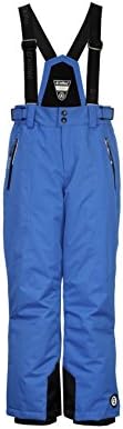 Boys' Devlin Melange Jr Ski/Functional Pants with Zip-Off Bib, Snow Catcher and Edge Protection