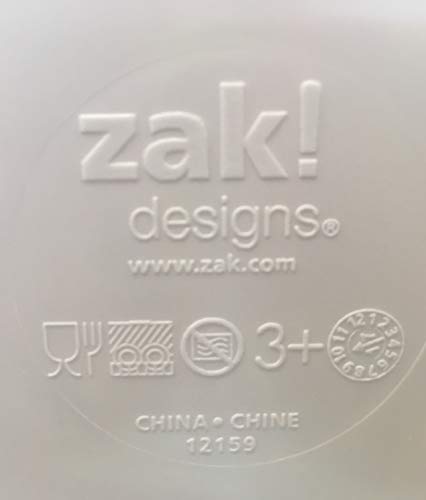 2-Pack Zak Designs Toddler Plate 3-Section 8" Round Dish (Frozen)