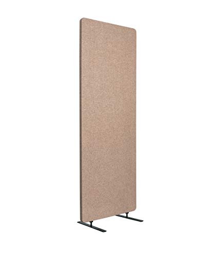 ReFocus Acoustic Room Dividers | Office Partitions – Reduce Noise and Visual Distractions with These Easy to Install Wall Dividers (24" x 66" Freestanding, Sand Stone) - Thumbnail 2