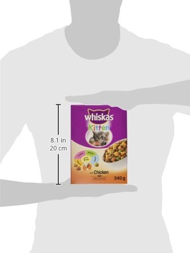 Whiskas Junior, Dry Food for Kittens (2-12 Months), with Chicken, 340g, 340 g (Pack of 1) - Image 4