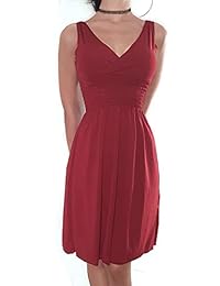 Enjoyioself Vestido de cóctel para mujer, sin mangas, sexy, con cuello en V, para fiestas y bodas