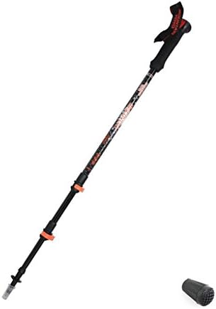 Mountain Yoyo "Discovery Cf" Flip Lock Light Weight (Carbon Fiber 210g, 7.5oz) Walking Poles Trekking Poles Walking Stick Telescoping Men Women MYYM321CFBL1
