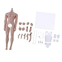 Flameer 1/6 Steel Skeleton Male Muscular Seamless Figure Strong Body & Accessories - Normal Skin