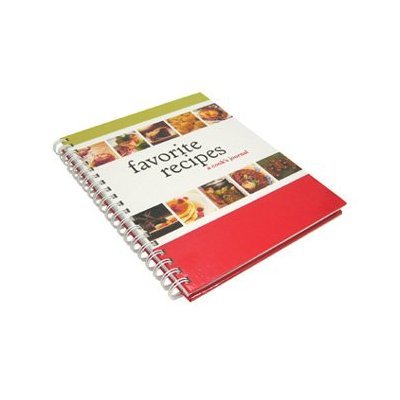 BookFactory® Recipe Book / Recipe Journal / Recipe Notebook / Blank Cookbook - A Cook's Journal, 150 Total Recipe Pages, 75 Individual Entries, Laminated Cover, Wire-O Binding, 8" x 10" (JOU-150-7CW-VS (Recipe Journal))