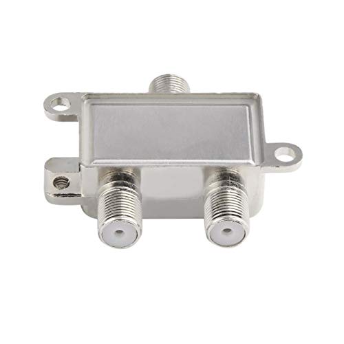 image for Liobaba Waterproof 2 in 1 2 Ways Satellite Splitter TV Signal Cable TV