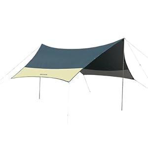 BUNDOK(バンドック) ミニヘキサゴンタープ UV Dグリーン×Mベージュ BDK-25