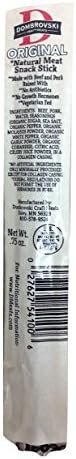 Premium Meat Sticks (Original, 12 Sticks): Natural Beef and Pork Raised without Antibotics or Growth Hormones - Organic Spices - No MSG, Gluten or Added Nitrates/Nitrites