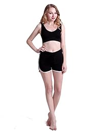 HDE - Pantalones cortos de entrenamiento para mujer