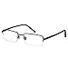 EyeBuyExpress Rectangle Black Reading Glasses Magnification Strength 0.5