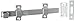 Rockwood 580-8.26D Surface Bolt, UL Listed, 8