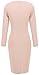 HOMEYEE Women's Voguish Colorblock Wear to Work Pencil Dress B231 (10, Light Pink)